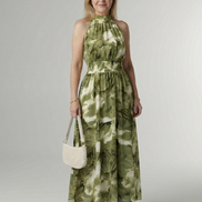 Sylin | Abito Midi con Scollo All'Americana