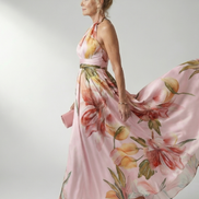 Amiel | Abito Maxi Floreale Leggero