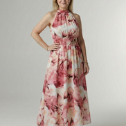 Sylin | Abito Midi con Scollo All'Americana
