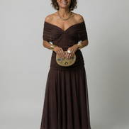 Calen | Abito Midi Off-Shoulder