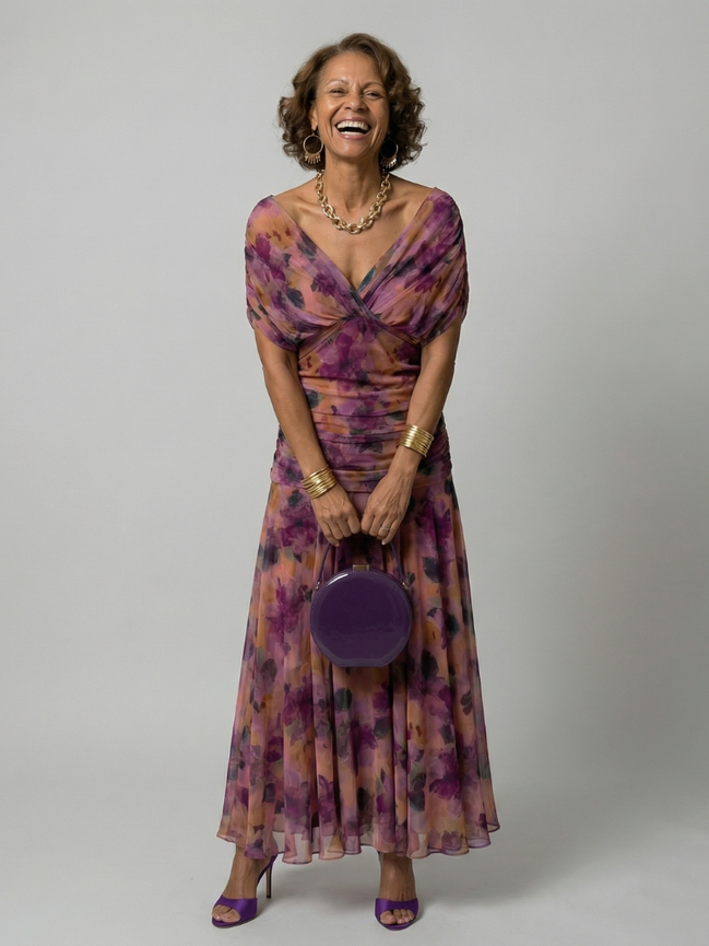 Calen | Abito Midi Off-Shoulder