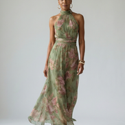 Mirelle | Abito Midi con Scollo All'Americana