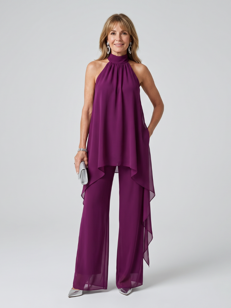 Bearim | Top Tunica Asimmetrica con Collo Halter