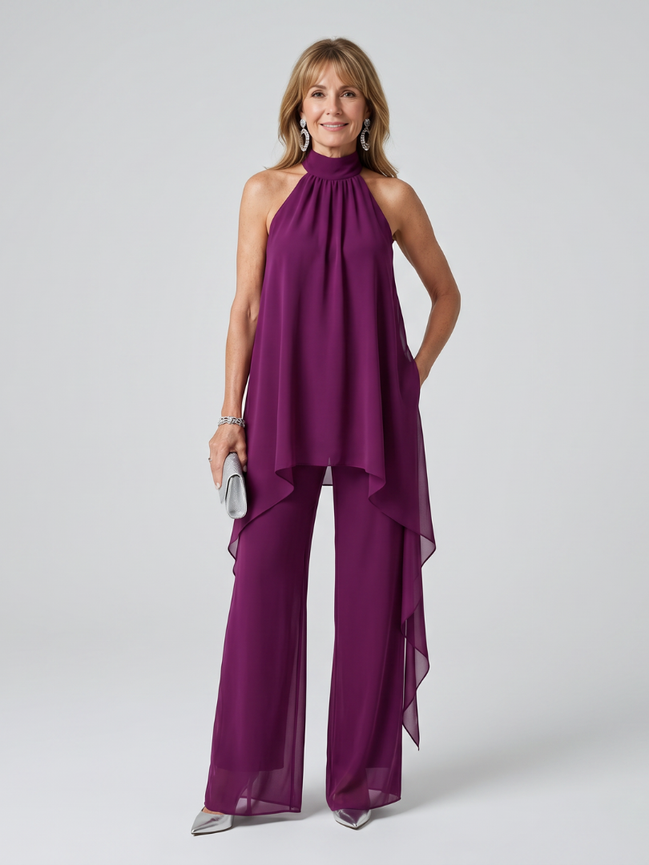 Bearim | Top Tunica Asimmetrica con Collo Halter