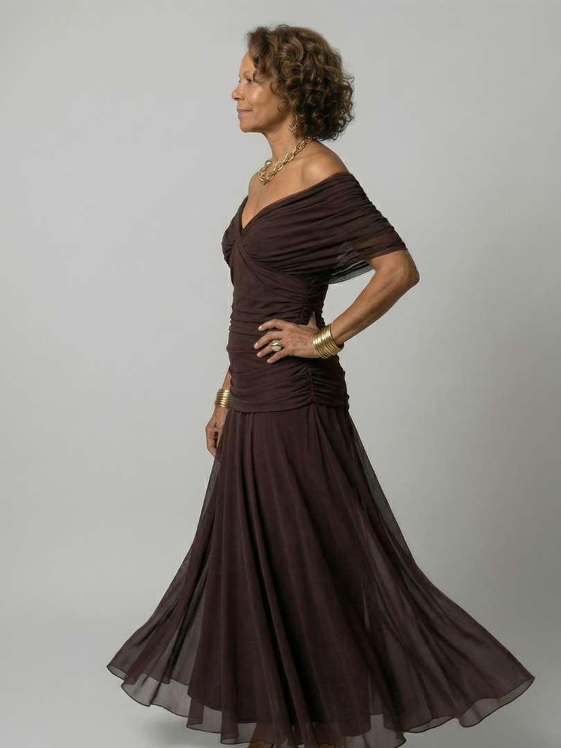 Calen | Abito Midi Off-Shoulder