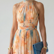 Elin | Abito Midi con Collo All'Americana