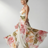 Amiel | Abito Maxi Floreale Leggero