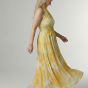 Sylin | Abito Midi con Scollo All'Americana