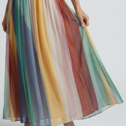Serena | Abito Maxi con Strisce Leggere