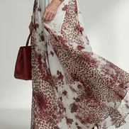 Orlune | Abito Maxi Bianco Pieghevole