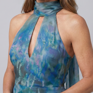 Juniper | Abito Maxi Senza Maniche con Collo Halter a Fessura