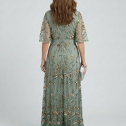 Selora | Abito Maxi Floreale con Collo Halter