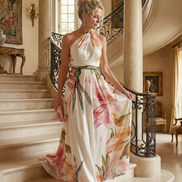 Amiel | Abito Maxi Floreale Leggero