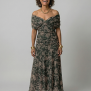 Calen | Abito Midi Off-Shoulder