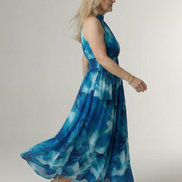 Sylin | Abito Midi con Scollo All'Americana