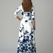 Celine | Abito Midi con Collo Avvolgente