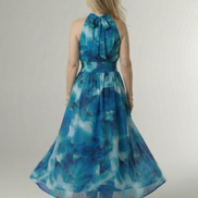 Sylin | Abito Midi con Scollo All'Americana