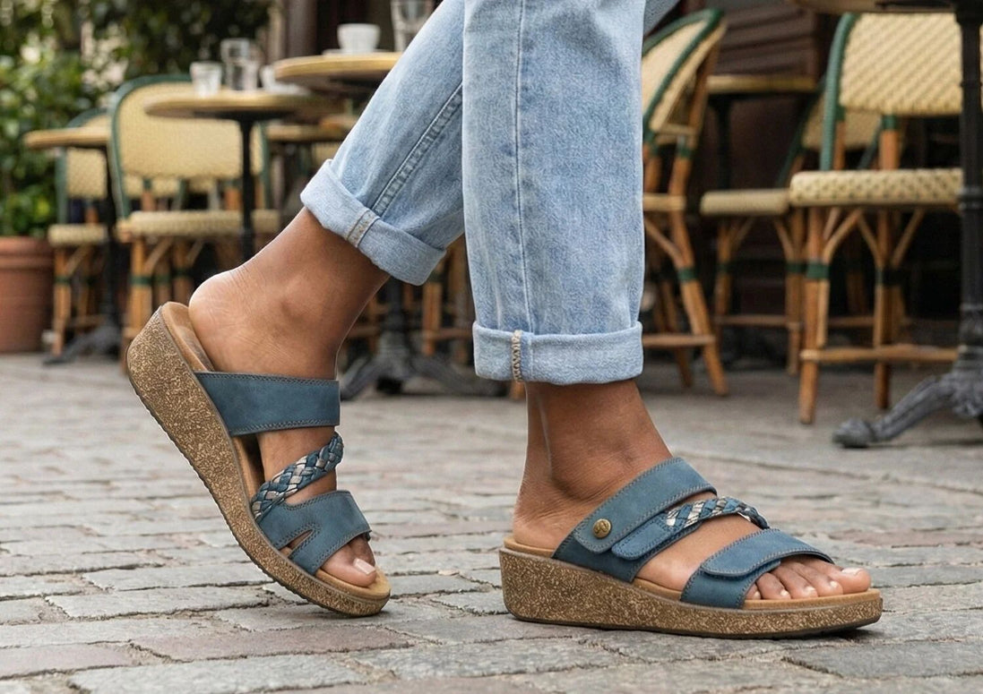 Carrie – Eleganza Fresca in Blu Stile