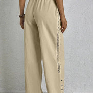 Shania - Pantaloni casual con bottoni