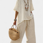 Drevon | Set in lino naturale