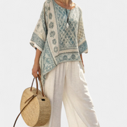 Elodie | Set in lino mediterraneo