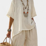 Drevon | Set in lino naturale