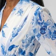 Lillian | Vestito Maxi Floreale con Maniche Lunghe