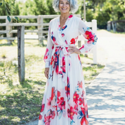 Lillian | Vestito Maxi Floreale con Maniche Lunghe