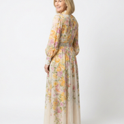 Cressida | Abito Maxi Floreale con Maniche Lunghe