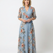 Elowen | Vestito Maxi V-Neck a Fiori