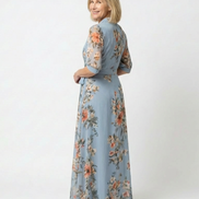 Elowen | Vestito Maxi V-Neck a Fiori