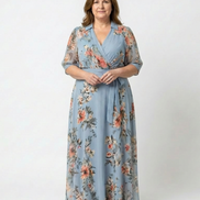 Elowen | Vestito Maxi V-Neck a Fiori