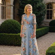 Elowen | Vestito Maxi V-Neck a Fiori